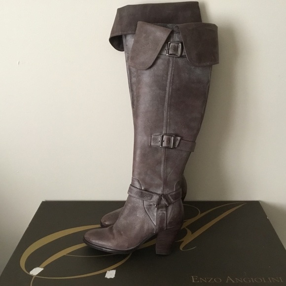 Enzo Angiolini leather knee-high boots, sz 6M - Picture 4 of 11